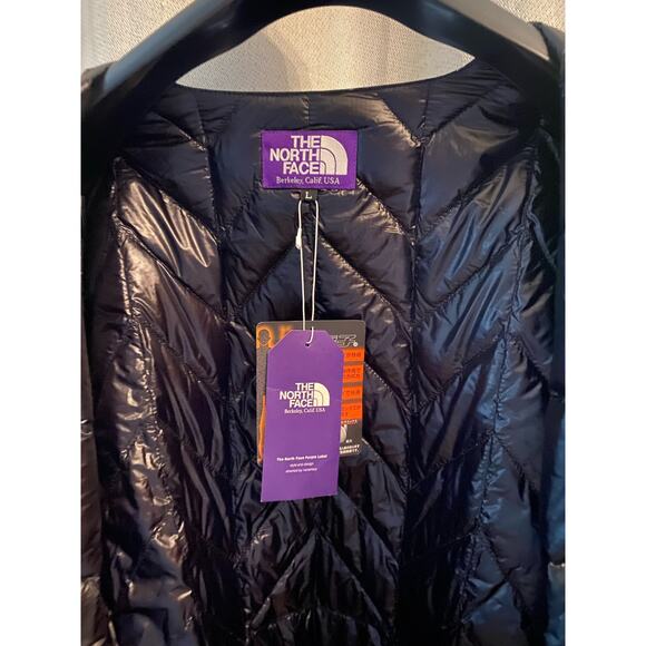 The North Face Purple Label Down Cardigan in black m large ND2059N - Picture 10 of 10